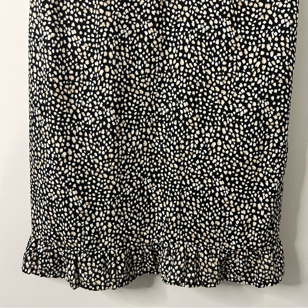 Abercrombie & Fitch Black and White Spotted Printed Mini Dress - Picture 4 of 5